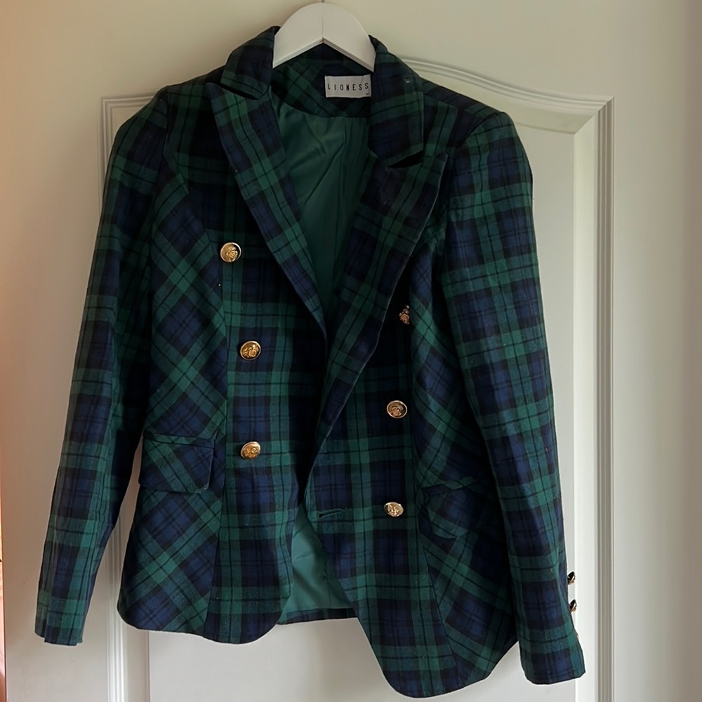 Lioness plaid blazer from Shopbop